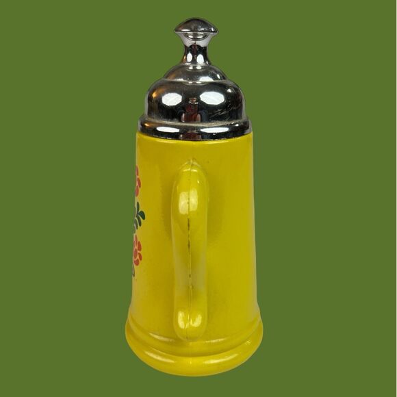 70s Avon Vintage Koffee Klatch Harvest Gold Groovy Floral Collectible Bottle - Picture 4 of 8